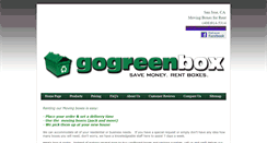 Desktop Screenshot of gogreenboxca.com